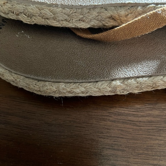 Jute slippers/flip-flops  brown:Tan size 8W. New - Picture 5 of 5